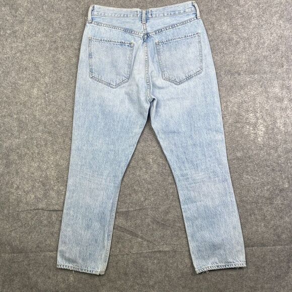 AGOLDE Riley High Rise Straight Crop Jeans Size 28 Light Wash a066b-983 - Picture 11 of 13